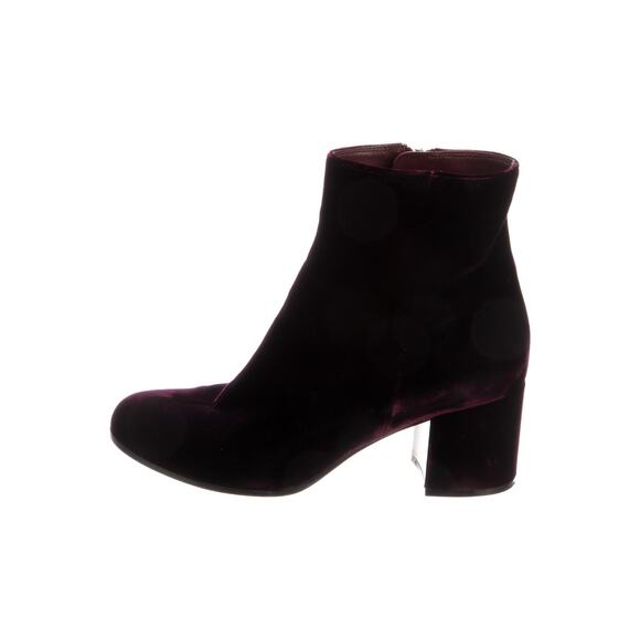 Gianvito Rossi Shelly Suede Boots - 37 - Burgundy - Picture 1 of 5